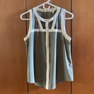Candies sage and white top size large